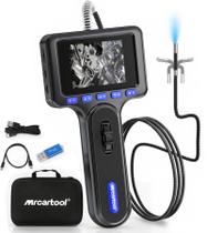 Borescópio Articulado Bidirecional com Luz, Câmera Endoscópica Industrial com Sonda Articulada de 6,25 mm, Escopo de Inspeção Snake IP67 à Prova d'Água para Mecânico, Aeronaves e Motores Automotivos Borescópio Articulado Bidirecional com Luz, Câmera Endoscópica Industrial com Sonda Articulada de 6,25 mm, Escopo de Inspeção Snake IP67 à Prova d'Água para Mecânico, Aeronaves e Motores Automotivos
