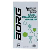 Borg Cálcio + Vitamina K + D + Magnésio 60 Cápsulas