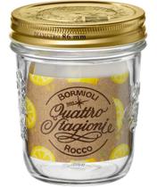 BORMIOLI ROCCO QSTAGIONI POTE PORTA MANTIMENTO ALIMENTOS 11x9x9 320ml VIDRO TRANSPARENTE TAMPA METAL