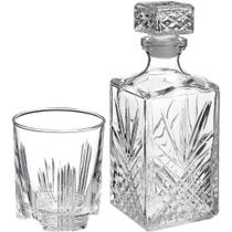 Bormioli Rocco Selecta Garrafa/Copos Uísque 1L/285Ml Vidro Transp 7Pç Lapidado Bormioli Rocco Selecta Garrafa/Copos Uísque 1L/285Ml Vidro Transp 7Pç Lapidado