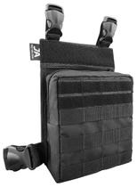 Bornal Tático de Perna Modular Preto