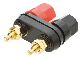 Borne Caixa Acustica Duplo Plastico - Gold