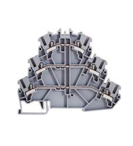 Borne Triplo BTWI Push In Com Mola 24A 2,5mm² Weg