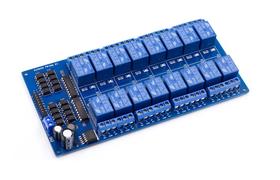 BORNE16-12 Módulo 16 Canais Relé 12V Optoacoplamento Acionamento TTL LRI BORNE16-12