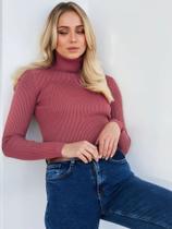 Bornladies básico gola alta blusas femininas outono inverno topos fino pulôver c