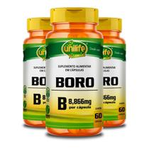 Boro B Unilife 60 Cápsulas Vegano Kit 03 Unidades Boro B Unilife 60 Cápsulas Vegano Kit 03 Unidades