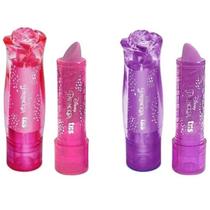 Borracha batom retratil princesas disney rosa/roxo - tris Borracha batom retratil princesas disney rosa/roxo - tris