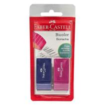 Borracha Bicolor SM/BICOLOR com 2 unidades - Faber-Castell Borracha Bicolor SM/BICOLOR com 2 unidades - Faber-Castell