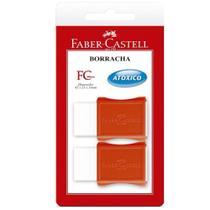 Borracha Branca Com Capa - Blister Com 2 - Faber Casttel - Faber Castell