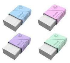 Borracha Branca com Capa Plástica Tons Pastel Mercur Borracha Branca com Capa Plástica Tons Pastel Mercur