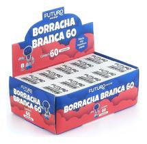 Borracha Branca Escolar Caixa Com 60 Unidades Futuro Branco