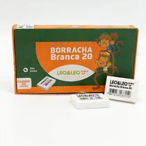 Borracha Branca Escolar Leo&Leo - Caixa com 20 Unidades