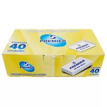 Borracha Branca Escolar Número 40, Caixa com 40 Unidades - Premier
