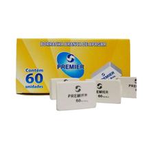 Borracha Branca Escolar Número 60, Caixa com 60 Unidades - Premier Borracha Branca Escolar Número 60, Caixa com 60 Unidades - Premier