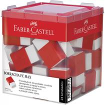 Borracha Branca Faber-Castell com capa de proteção display com 24 unidades