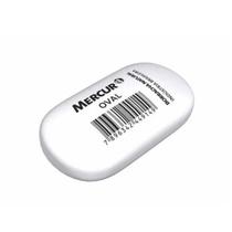 Borracha branca oval plástica natural Mercur, 1 unidade