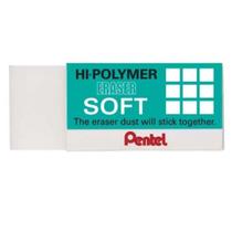 Borracha Branca Soft Sem Resíduo Pentel Hi Polymer Tecnica