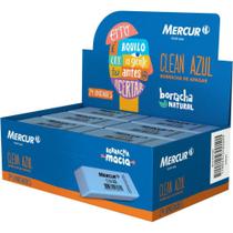 Borracha Colorida Clean Azul - Caixa com 24 Unidades