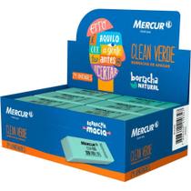 Borracha Colorida Clean Verde Caixa com 24