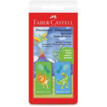 Borracha Colorida Dinossauro - 2 Modelos Cartela - Caixa com 24 Unidades