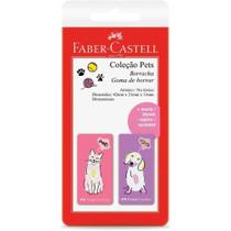 Borracha Colorida Pets Rosa e Roxa - Faber-Castell Borracha Colorida Pets Rosa e Roxa - Faber-Castell