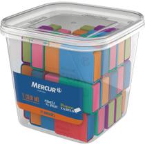 Borracha Colorida TR Color MIX com Capa Pote com 24 Peças