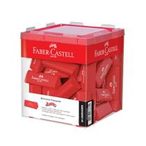 Borracha Colorida Triangular Vermelha