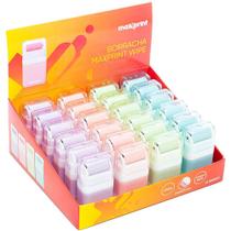 Borracha Colorida Wipe TONS Pastel Caixa com 24 Borracha Colorida Wipe TONS Pastel Caixa com 24
