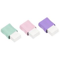 Borracha com Capa Plástica Pastel BRW Azul Borracha com Capa Plástica Pastel BRW Azul