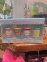 Borracha com colorida milk shake kit com 4 - Dessert shop