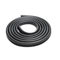 Borracha Couro de Cobra Proteção da porta 7X14 mm preta 50 m