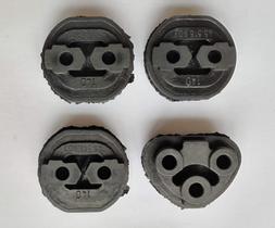 Borracha Coxim Escapamento Fiorino 2014 A 2016 Kit 4 Peças