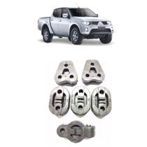 Borracha Coxim Escapamento L200 2.8 Kit Com 6 Peças