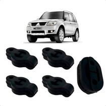 Borracha Coxim Escapamento Mitsubishi Tr4 Kit Com 5 Peças