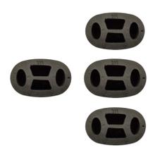 Borracha Coxim Escapamento Prisma Kit 4 Peças