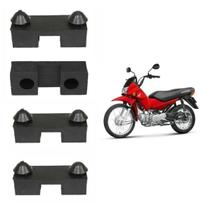 Borracha Coxim Fixação Banco Honda Pop 100 2007/2015 4 peças