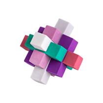 Borracha Cubo 3D Pote Com 9 Unidades BRW Modelo 2