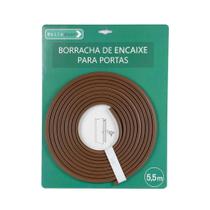 Borracha De Encaixe Frontal Para Portas Marrom 5,5M - Belledoor