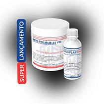 Borracha de Poliuretano MFM-PoliRub 45 VM - Cor Preta