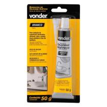 Borracha de Silicone Acético Blíster Vonder 50g Branco