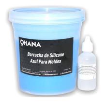 Borracha De Silicone Azul Para Moldes E Artesanato 1,060kg
