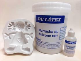 Borracha de Silicone Para Moldes 1kg - BB1 Branco + catalisador 25gr