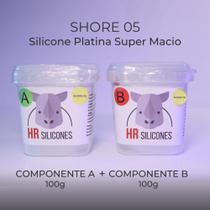 Borracha De Silicone Platina 200g - Shore 05