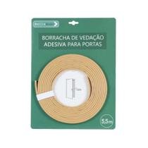 Borracha De Vedação Adesiva Para Portas Bege 5,5M - Belledoor