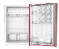 Borracha de vedação para frigobar CRT08 - TOP80, modelo de Parafusar 570*455 - CONSUL