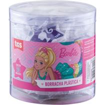 Borracha Decorada Barbie TRIS - 2 Modelos Sortidos - Pote com 20 Unidades Borracha Decorada Barbie TRIS - 2 Modelos Sortidos - Pote com 20 Unidades