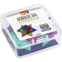 Borracha Decorada Estrela 3D Sortido DP com 6 Unidades