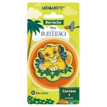 Borracha Decorada Rei Leão Leo e Leo Blister 1 Und Escolar