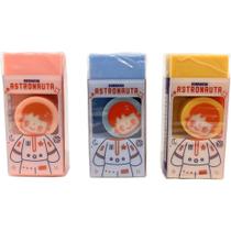 Borracha Decorada Roke Astronauta Sortido Caixa com 24 Unidades