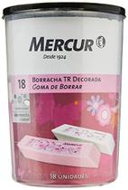 Borracha Decorada Tr Rosa/Branca